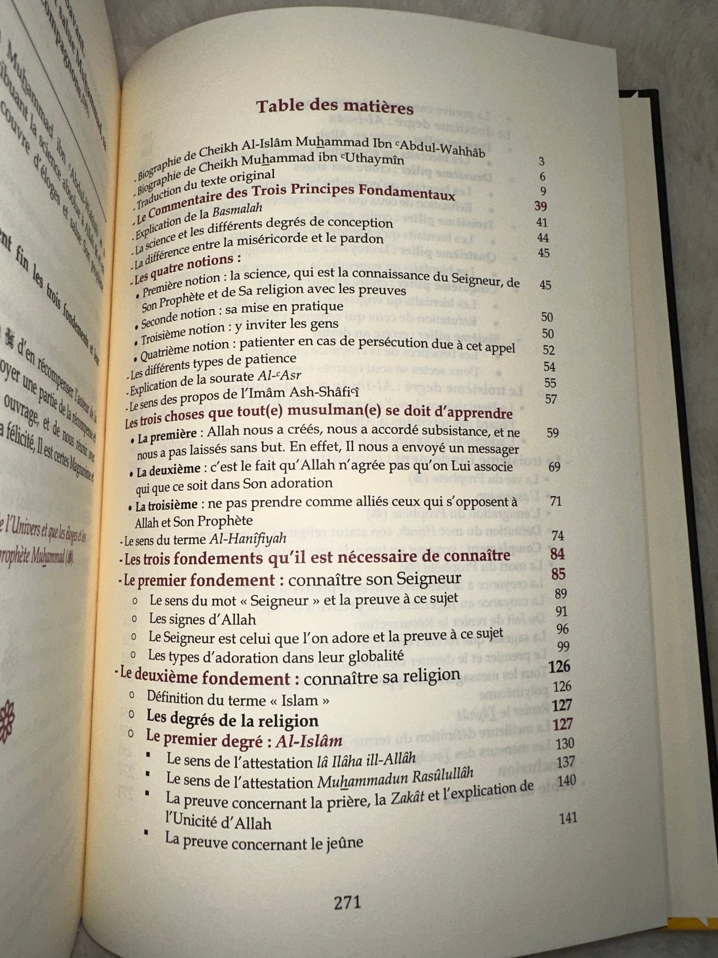 Le Commentaire Des Trois Principes Fondamentaux