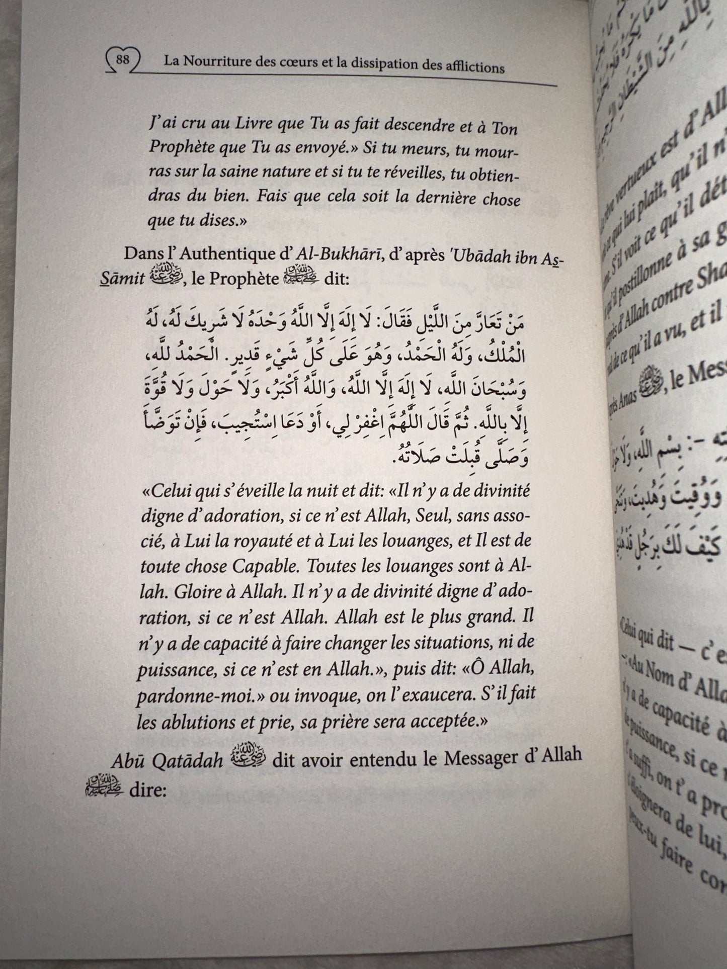 La Nourriture Des Cœurs Et La Dissipation Des Afflictions