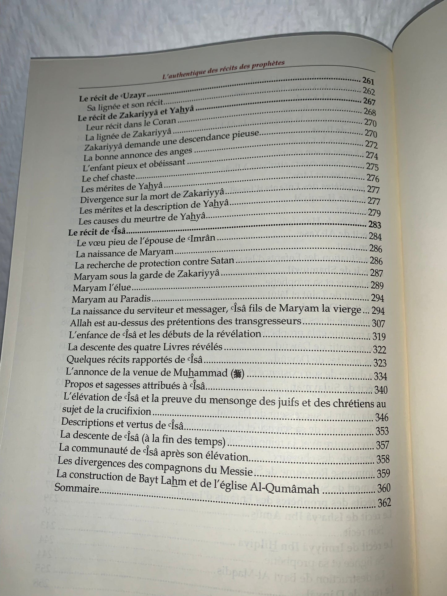 L’authentique des récits des prophètes 2 volumes