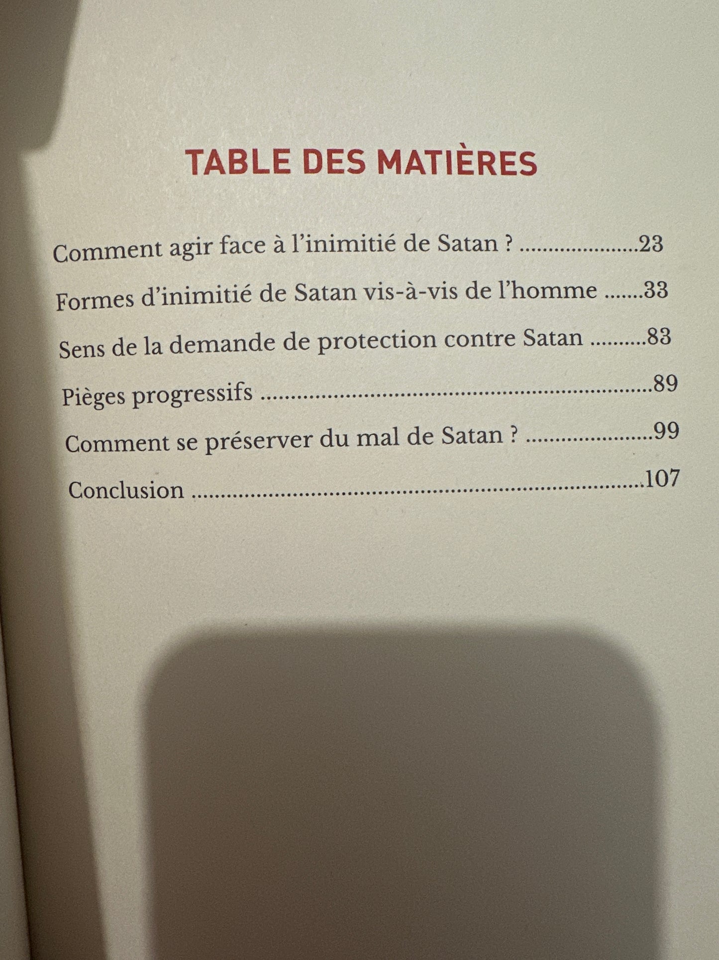 L’inimitié de Satan - cheikh Raslan - éditions les pieux prédécesseurs (bilingue français/arabe)