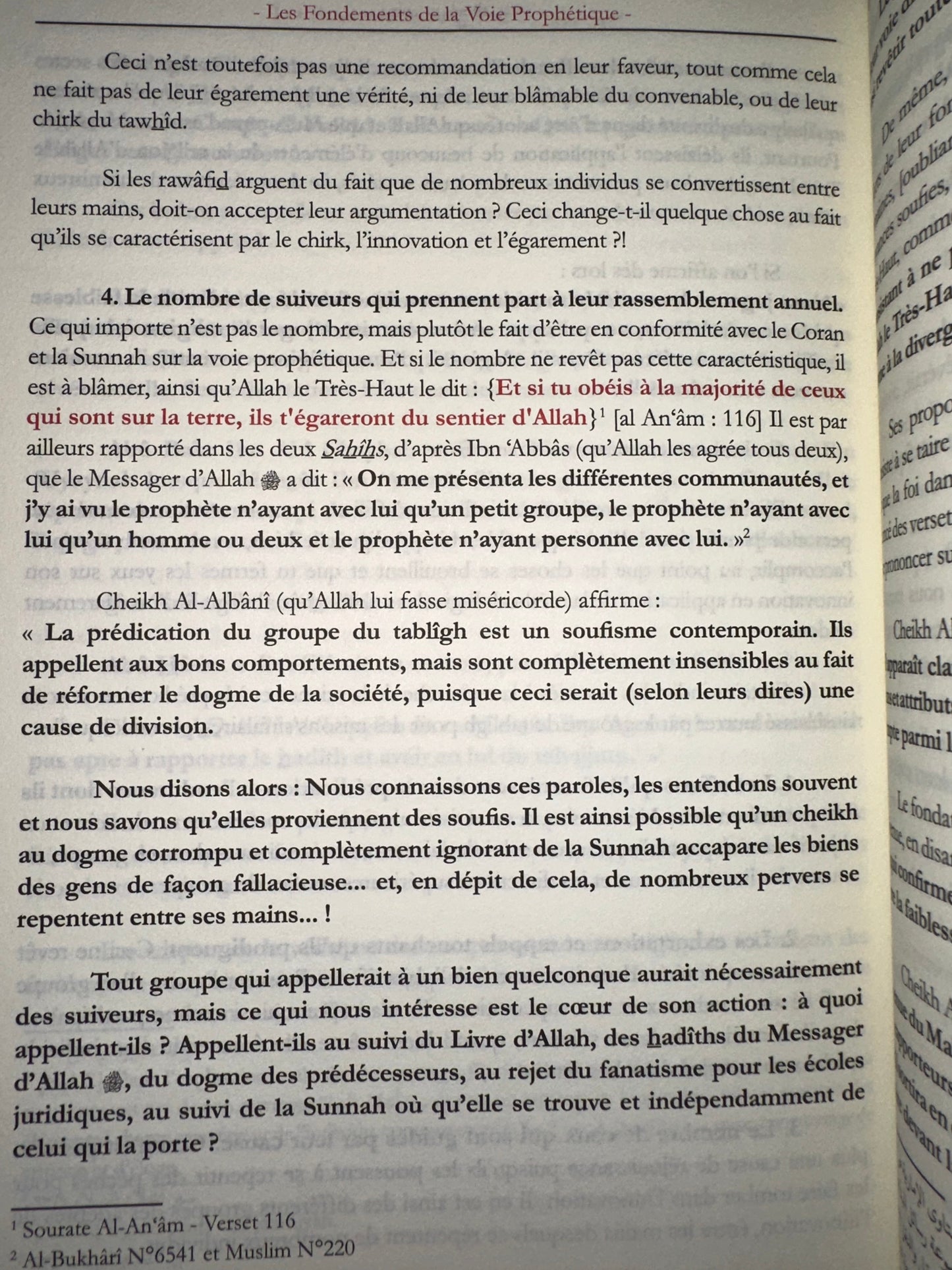 LES FONDEMENTS De La Voie Prophétique