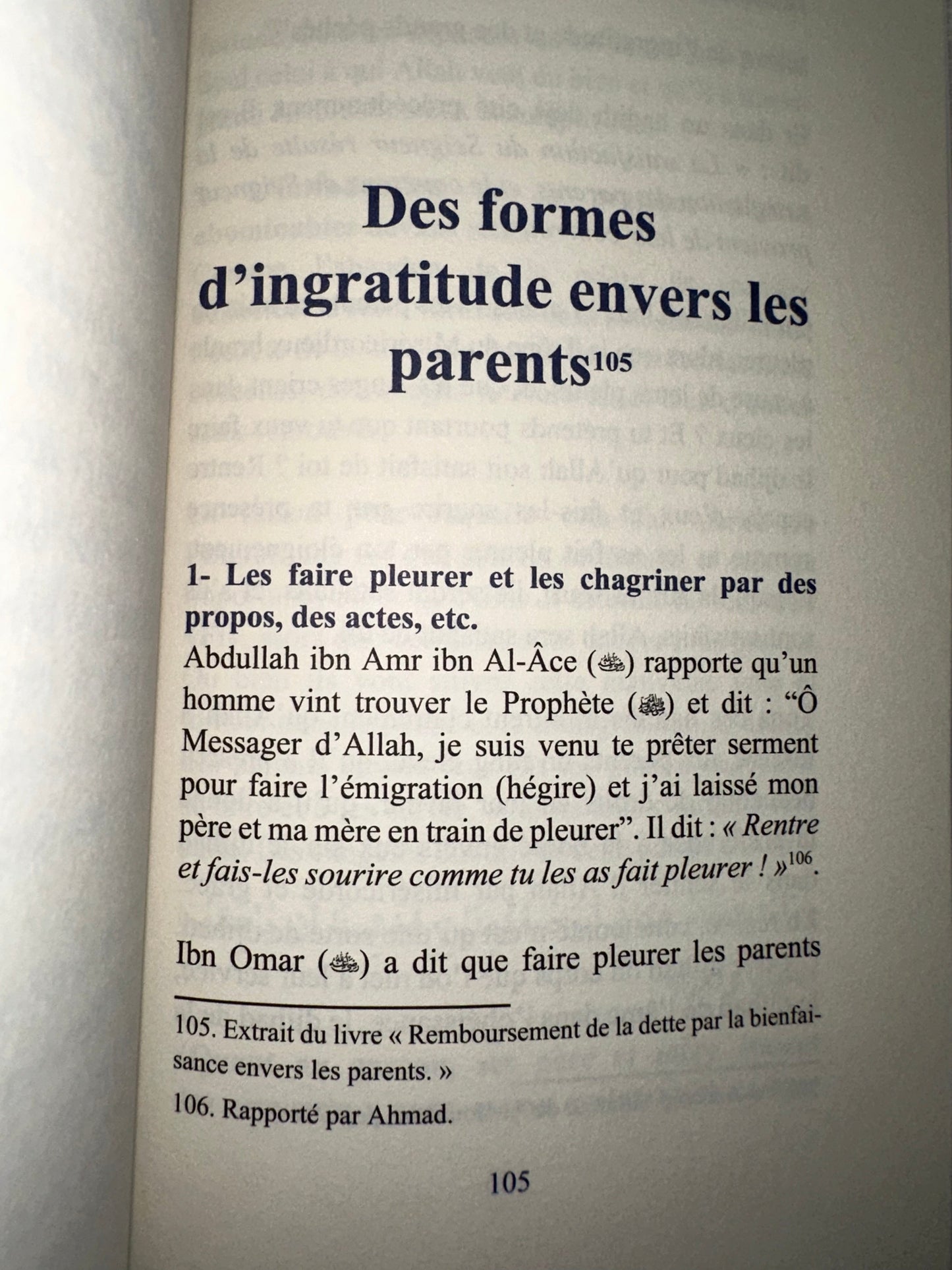 La Bienfaisance Envers Tes Parents, Un Effort Au Quotidien, De Abdel Malik Ibn Muhammad Ibn Abderrahman Al-Qâssîm